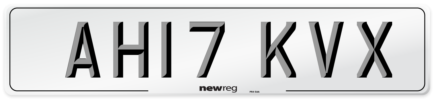 AH17 KVX Number Plate from New Reg